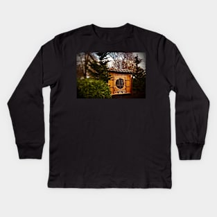 Through The Garden Window Kids Long Sleeve T-Shirt